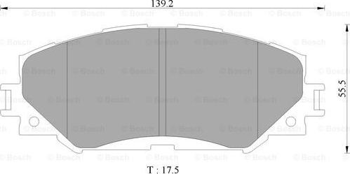 BOSCH 0 986 AB9 361 - Bremžu uzliku kompl., Disku bremzes ps1.lv