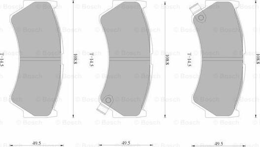 BOSCH 0 986 AB9 386 - Bremžu uzliku kompl., Disku bremzes ps1.lv