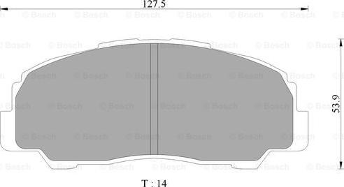 BOSCH 0 986 AB9 255 - Bremžu uzliku kompl., Disku bremzes ps1.lv