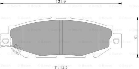 BOSCH 0 986 AB9 277 - Bremžu uzliku kompl., Disku bremzes ps1.lv