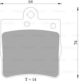 BOSCH 0 986 AB4 990 - Bremžu uzliku kompl., Disku bremzes ps1.lv