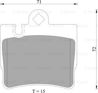 BOSCH 0 986 AB4 984 - Bremžu uzliku kompl., Disku bremzes ps1.lv