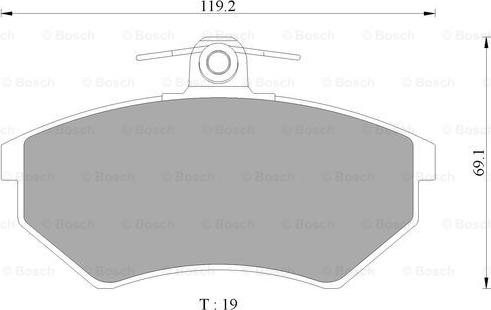 BOSCH 0 986 AB4 445 - Bremžu uzliku kompl., Disku bremzes ps1.lv