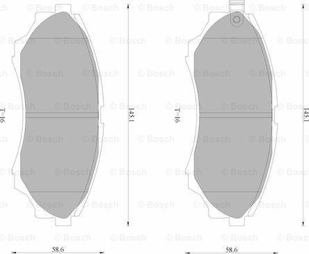 BOSCH 0 986 AB4 590 - Bremžu uzliku kompl., Disku bremzes ps1.lv