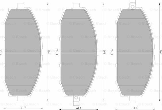 BOSCH 0 986 AB4 587 - Bremžu uzliku kompl., Disku bremzes ps1.lv