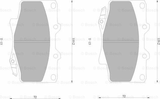 BOSCH 0 986 AB4 396 - Bremžu uzliku kompl., Disku bremzes ps1.lv