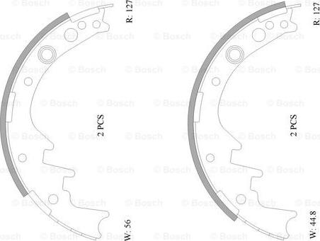 BOSCH 0 986 AB0 066 - Bremžu loku komplekts ps1.lv