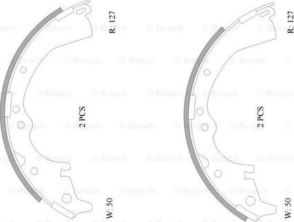 BOSCH 0 986 AB0 068 - Bremžu loku komplekts ps1.lv