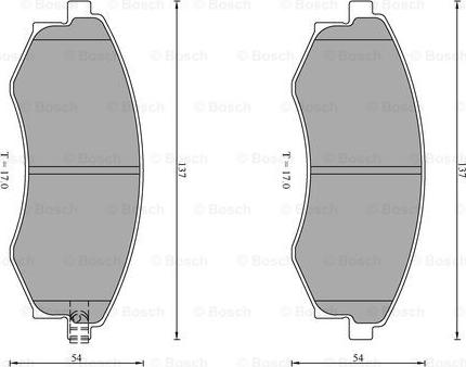 BOSCH 0 986 AB0 205 - Bremžu uzliku kompl., Disku bremzes ps1.lv