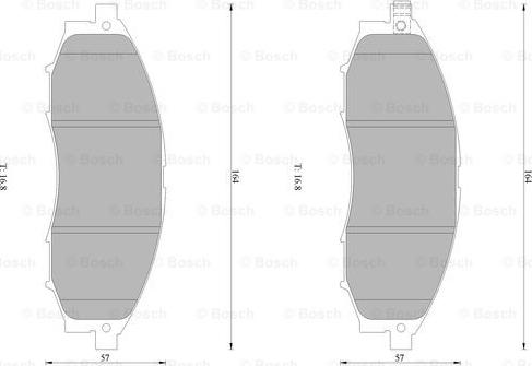 BOSCH 0 986 AB1 404 - Bremžu uzliku kompl., Disku bremzes ps1.lv