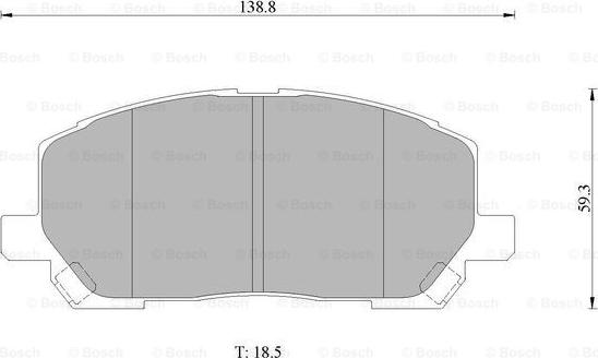 BOSCH 0 986 AB1 411 - Bremžu uzliku kompl., Disku bremzes ps1.lv