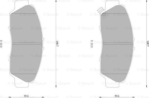 BOSCH 0 986 AB1 424 - Bremžu uzliku kompl., Disku bremzes ps1.lv