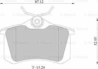 BOSCH 0 986 AB1 677 - Bremžu uzliku kompl., Disku bremzes ps1.lv