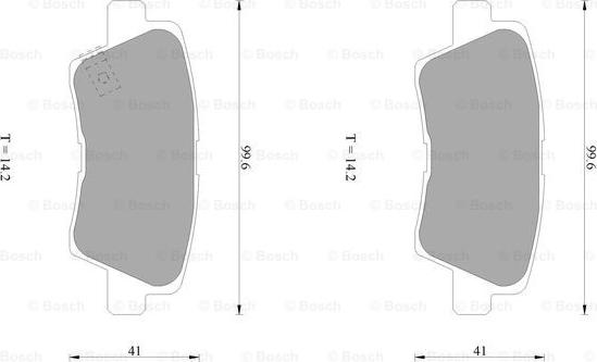 BOSCH 0 986 AB1 040 - Bremžu uzliku kompl., Disku bremzes ps1.lv