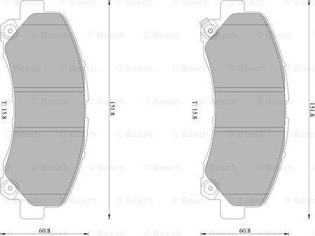 BOSCH 0 986 AB1 041 - Bremžu uzliku kompl., Disku bremzes ps1.lv