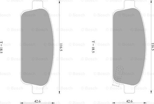 BOSCH 0 986 AB1 043 - Bremžu uzliku kompl., Disku bremzes ps1.lv