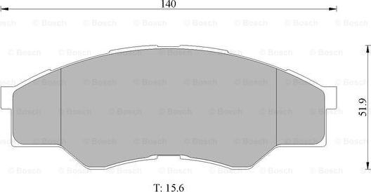 BOSCH 0 986 AB1 007 - Bremžu uzliku kompl., Disku bremzes ps1.lv