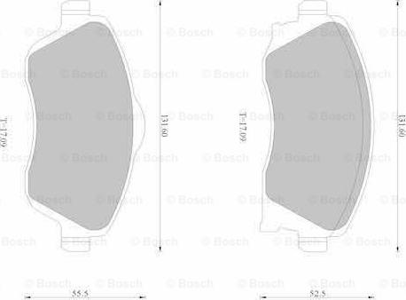 BOSCH 0 986 AB1 118 - Bremžu uzliku kompl., Disku bremzes ps1.lv