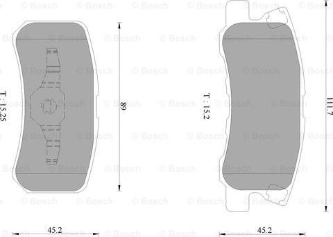 BOSCH 0 986 AB1 130 - Bremžu uzliku kompl., Disku bremzes ps1.lv