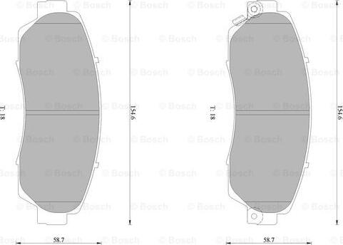 BOSCH 0 986 AB1 376 - Bremžu uzliku kompl., Disku bremzes ps1.lv