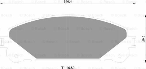 BOSCH 0 986 AB1 371 - Bremžu uzliku kompl., Disku bremzes ps1.lv