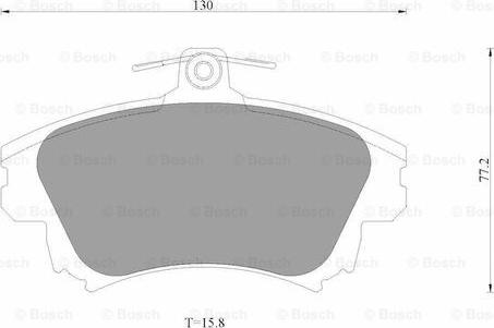 BOSCH 0 986 AB3 505 - Bremžu uzliku kompl., Disku bremzes ps1.lv