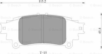 BOSCH 0 986 AB3 531 - Bremžu uzliku kompl., Disku bremzes ps1.lv