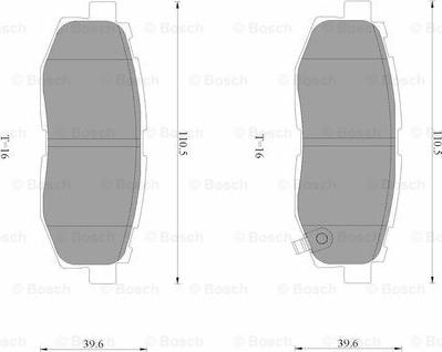 BOSCH 0 986 AB3 532 - Bremžu uzliku kompl., Disku bremzes ps1.lv