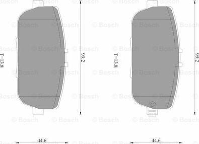 BOSCH 0 986 AB3 528 - Bremžu uzliku kompl., Disku bremzes ps1.lv