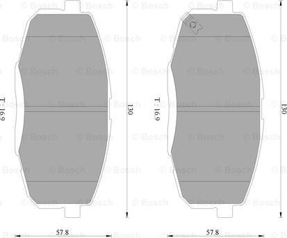 BOSCH 0 986 AB3 094 - Bremžu uzliku kompl., Disku bremzes ps1.lv