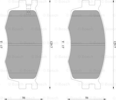 BOSCH 0 986 AB3 077 - Bremžu uzliku kompl., Disku bremzes ps1.lv