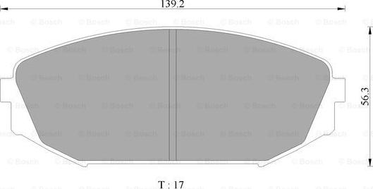 BOSCH 0 986 AB2 499 - Bremžu uzliku kompl., Disku bremzes ps1.lv