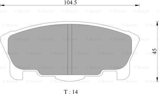 BOSCH 0 986 AB2 437 - Bremžu uzliku kompl., Disku bremzes ps1.lv