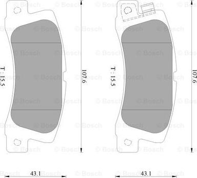 BOSCH 0 986 AB2 429 - Bremžu uzliku kompl., Disku bremzes ps1.lv