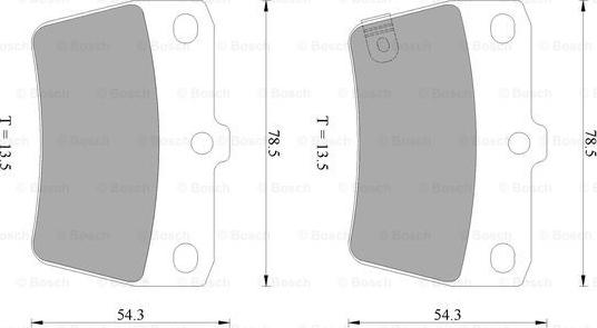 BOSCH 0 986 AB2 477 - Bremžu uzliku kompl., Disku bremzes ps1.lv