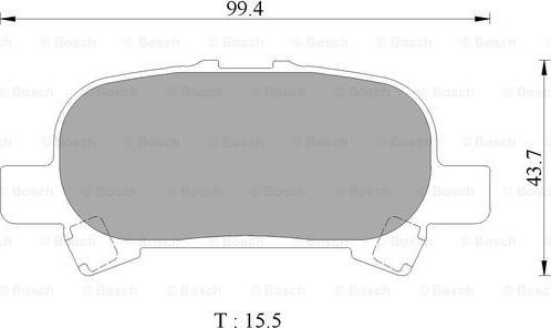 BOSCH 0 986 AB2 504 - Bremžu uzliku kompl., Disku bremzes ps1.lv