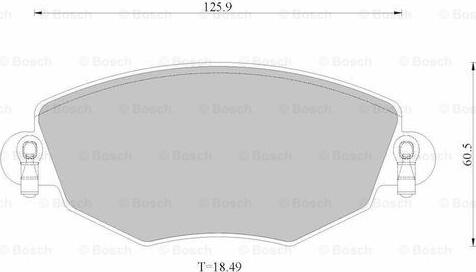 BOSCH 0 986 AB2 529 - Bremžu uzliku kompl., Disku bremzes ps1.lv