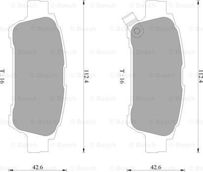 BOSCH 0 986 AB2 673 - Bremžu uzliku kompl., Disku bremzes ps1.lv