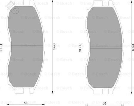 BOSCH 0 986 AB2 064 - Bremžu uzliku kompl., Disku bremzes ps1.lv