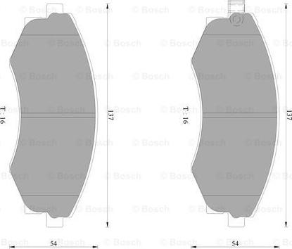 BOSCH 0 986 AB2 067 - Bremžu uzliku kompl., Disku bremzes ps1.lv