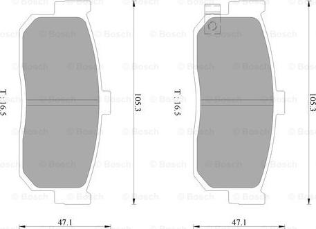 BOSCH 0 986 AB2 078 - Bremžu uzliku kompl., Disku bremzes ps1.lv