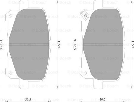 BOSCH 0 986 AB2 360 - Bremžu uzliku kompl., Disku bremzes ps1.lv