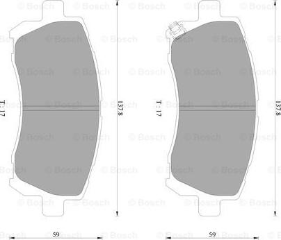 BOSCH 0 986 AB2 324 - Bremžu uzliku kompl., Disku bremzes ps1.lv