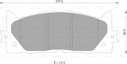 BOSCH 0 986 AB2 299 - Bremžu uzliku kompl., Disku bremzes ps1.lv