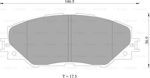 BOSCH 0 986 AB2 298 - Bremžu uzliku kompl., Disku bremzes ps1.lv