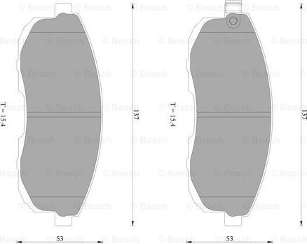 BOSCH 0 986 AB2 292 - Bremžu uzliku kompl., Disku bremzes ps1.lv