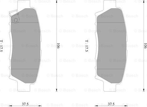 BOSCH 0 986 AB2 246 - Bremžu uzliku kompl., Disku bremzes ps1.lv