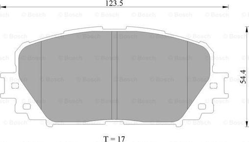 BOSCH 0 986 AB2 268 - Bremžu uzliku kompl., Disku bremzes ps1.lv