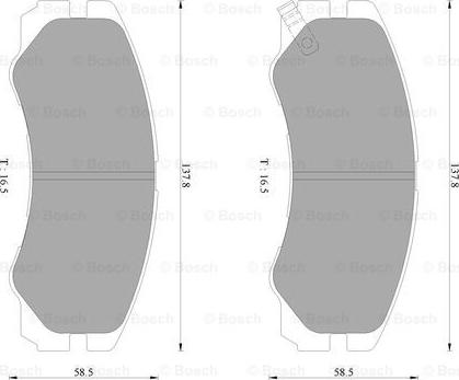 BOSCH 0 986 AB2 234 - Bremžu uzliku kompl., Disku bremzes ps1.lv