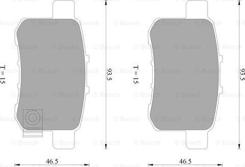 BOSCH 0 986 AB2 273 - Bremžu uzliku kompl., Disku bremzes ps1.lv